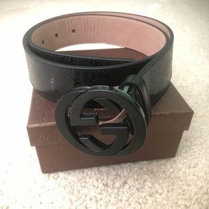 Black Gucci Belt